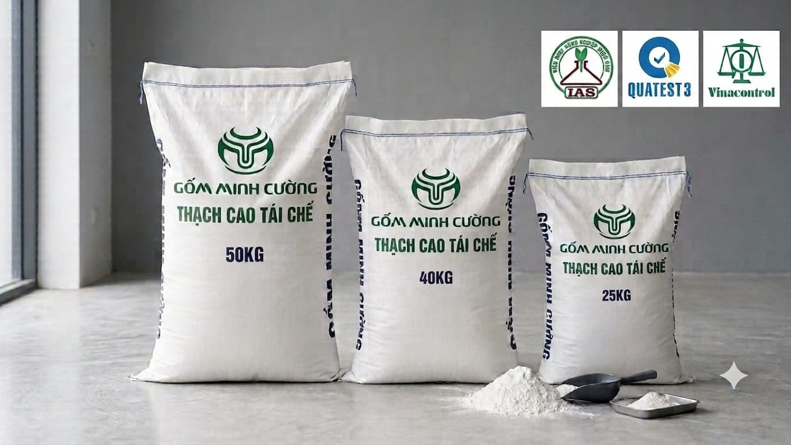 Thạch cao tái chế dạng bột